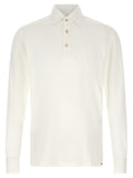 Kiton White Cotton Polo Shirt