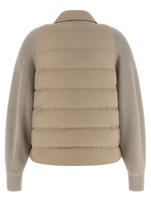 Brunello Cucinelli Beige Jacke aus Polyester