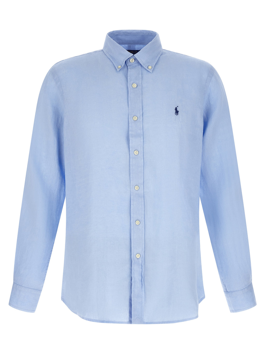Polo Ralph Lauren Blue Linen Blouse