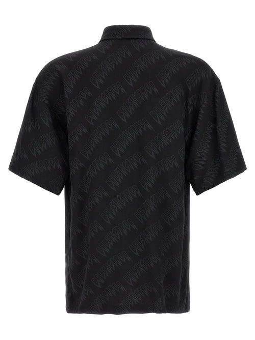 Balenciaga Bluse aus schwarzer Viskose