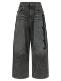 Balenciaga Gray Cotton Relaxed Fit Jeans