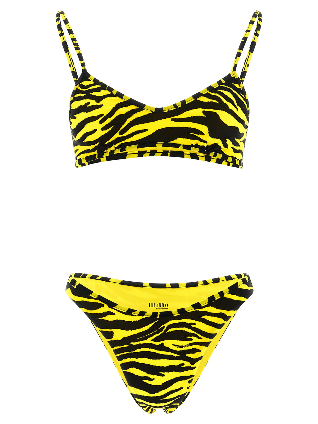 The Attico Bicolor Polyester Bikini