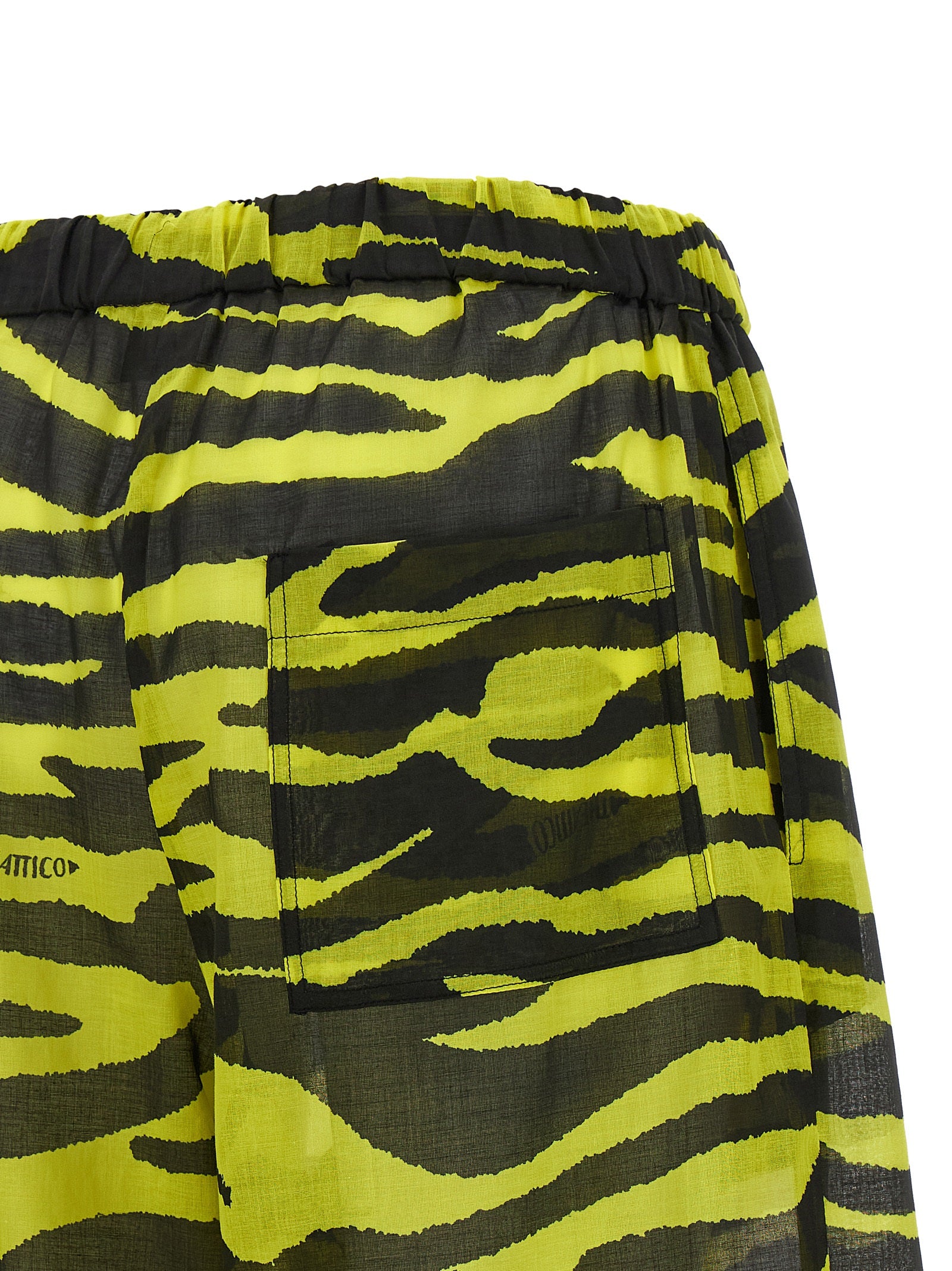 The Attico Bicolor Cotton Casual Pants
