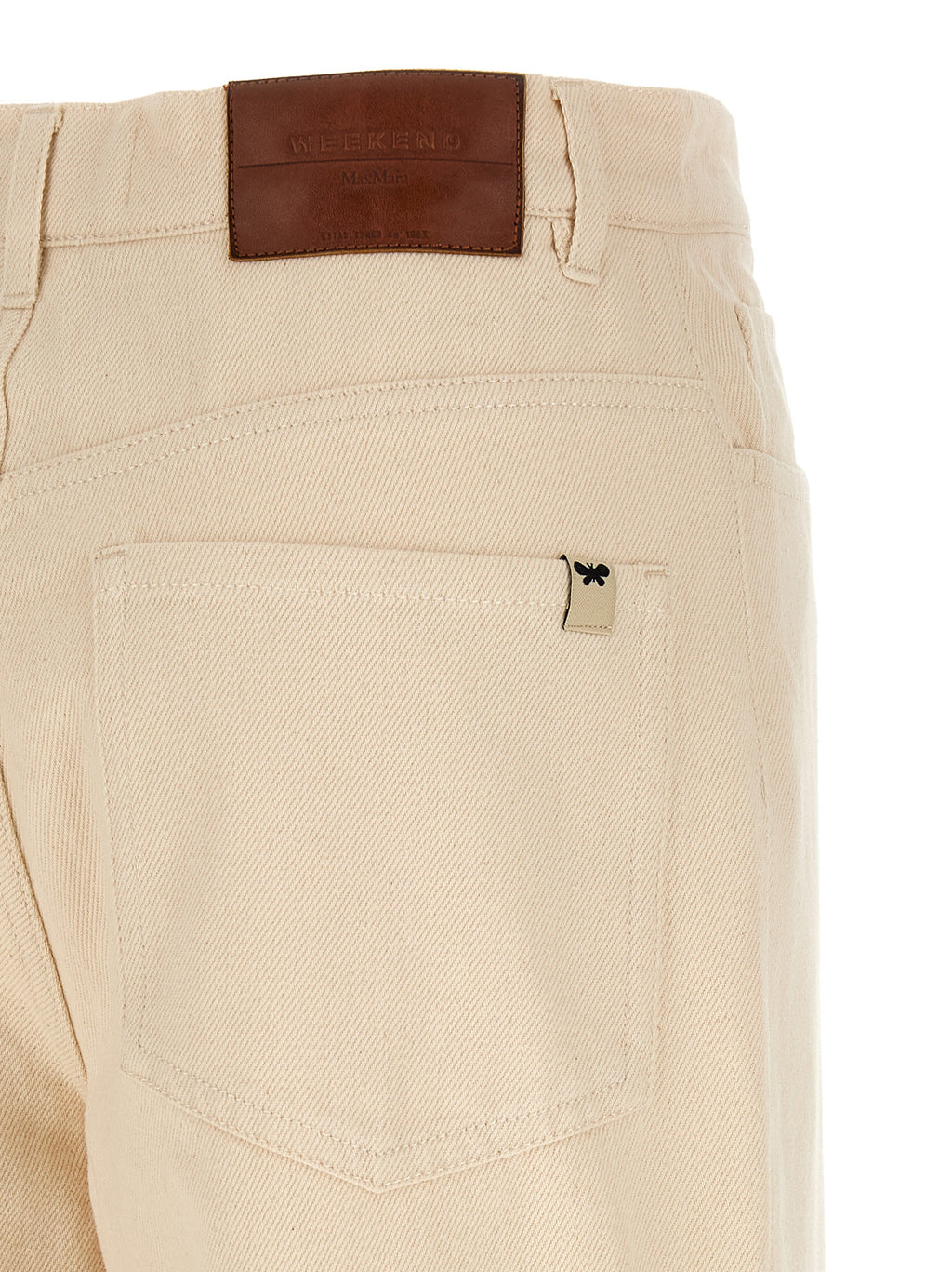 Max Mara Beige Cotton Cropped Pants