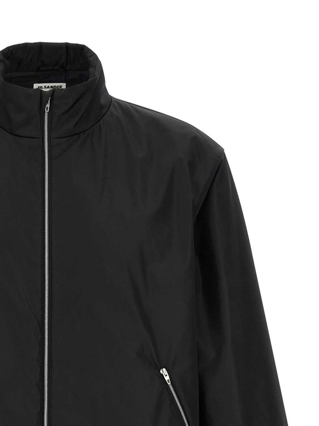 Jil Sander Black Polyester Full-Length Jacket
