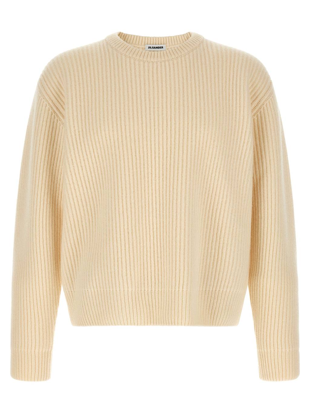 Jil Sander White Wool Cardigan