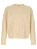 Jil Sander White Wool Cardigan