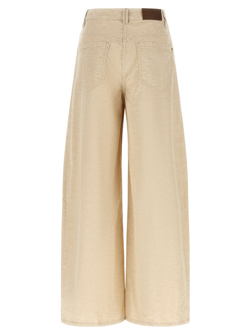 Brunello Cucinelli Beige Casual Hose aus Baumwolle