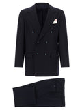 Kiton Blue Virgin Wool Two-Piece Suit