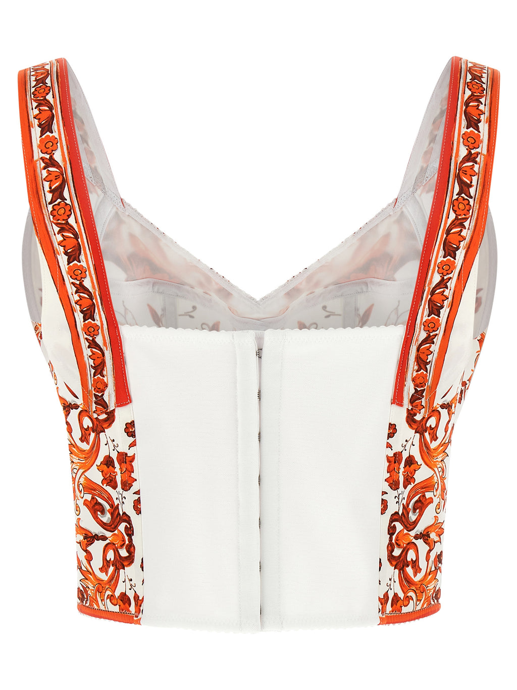 Dolce & Gabbana Orange Silk Blouse