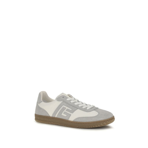 Balmain Weiße Kalbsleder Bos Taurus Athletic Sneakers