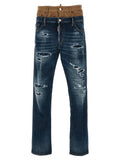 Dsquared² Blue Cotton Skinny Jeans