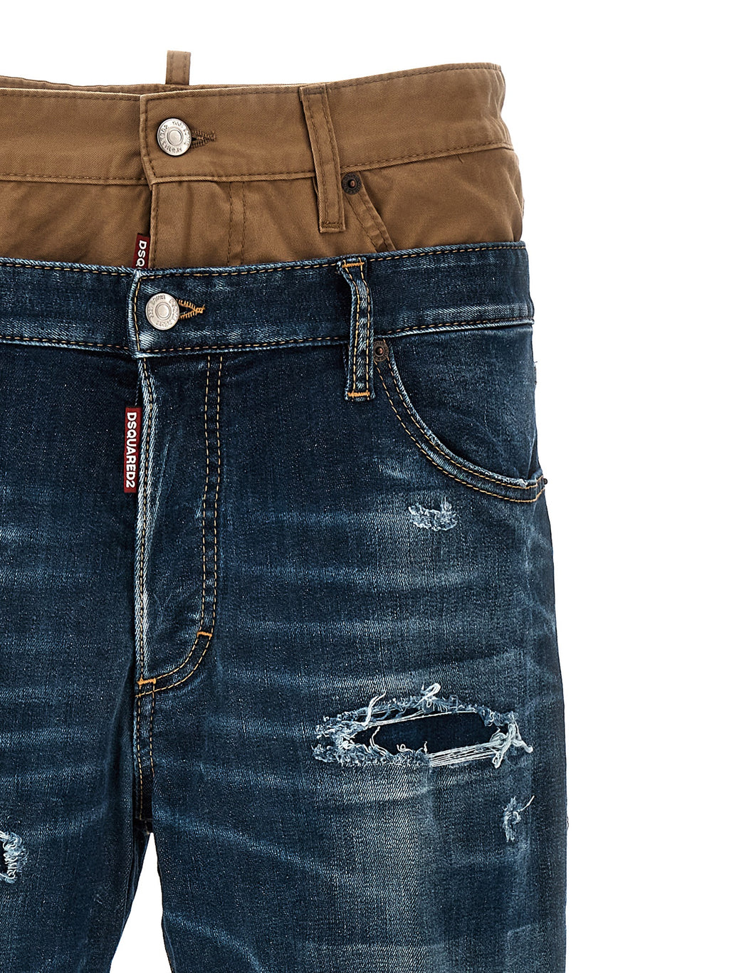 Dsquared² Blue Cotton Skinny Jeans