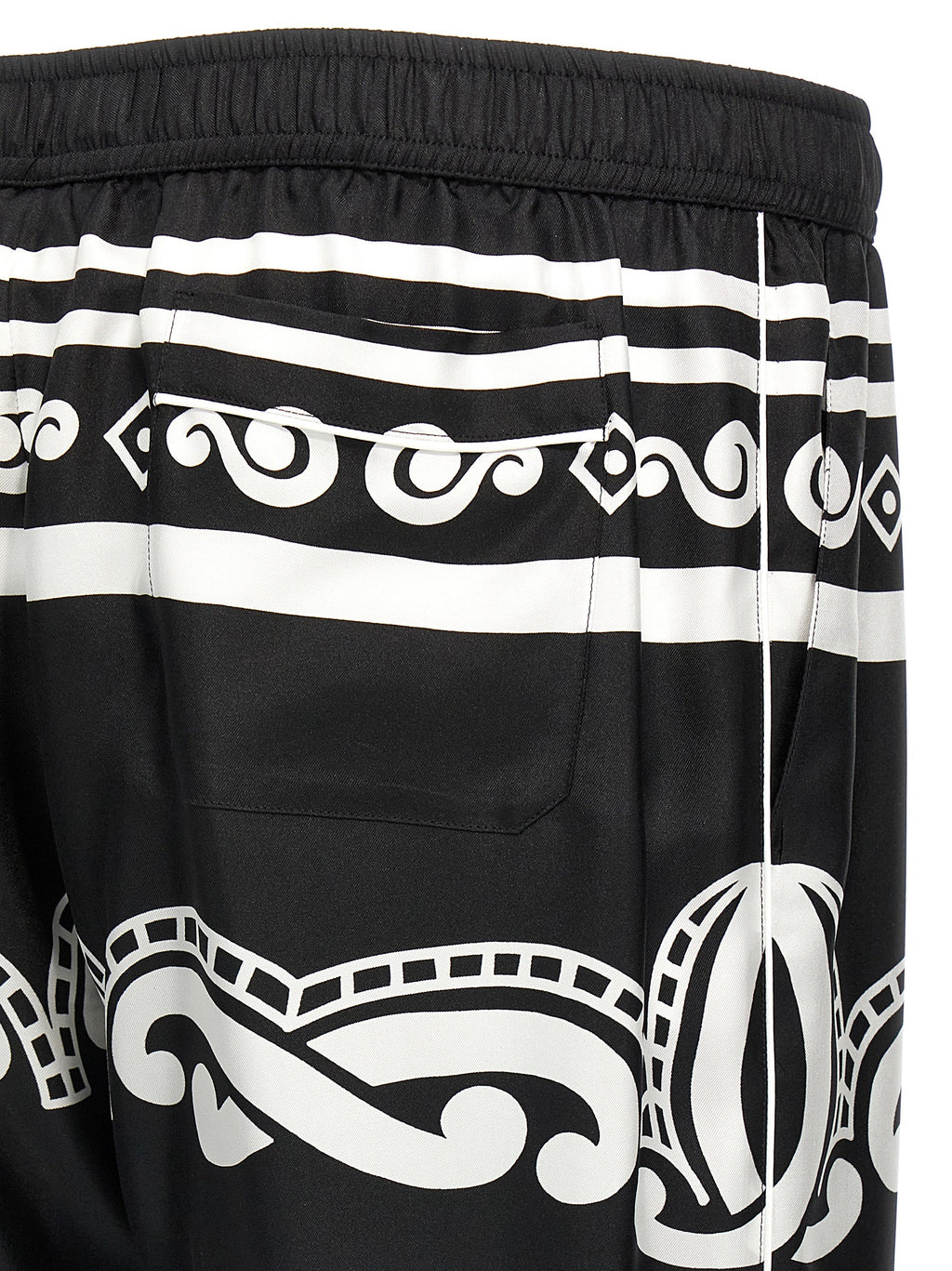 Dolce & Gabbana Bicolor Silk Casual Pants