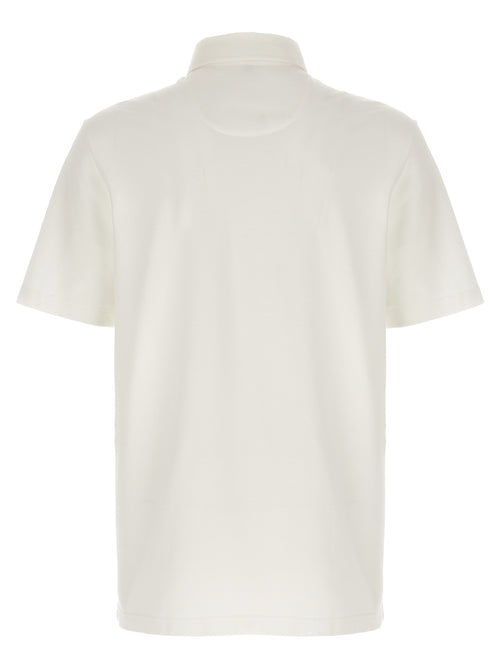 Brioni Poloshirt aus weißer Baumwolle