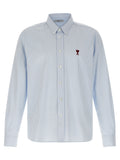 Ami Paris Blue Cotton Blouse