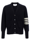 Thom Browne Blue Virgin Wool Cardigan