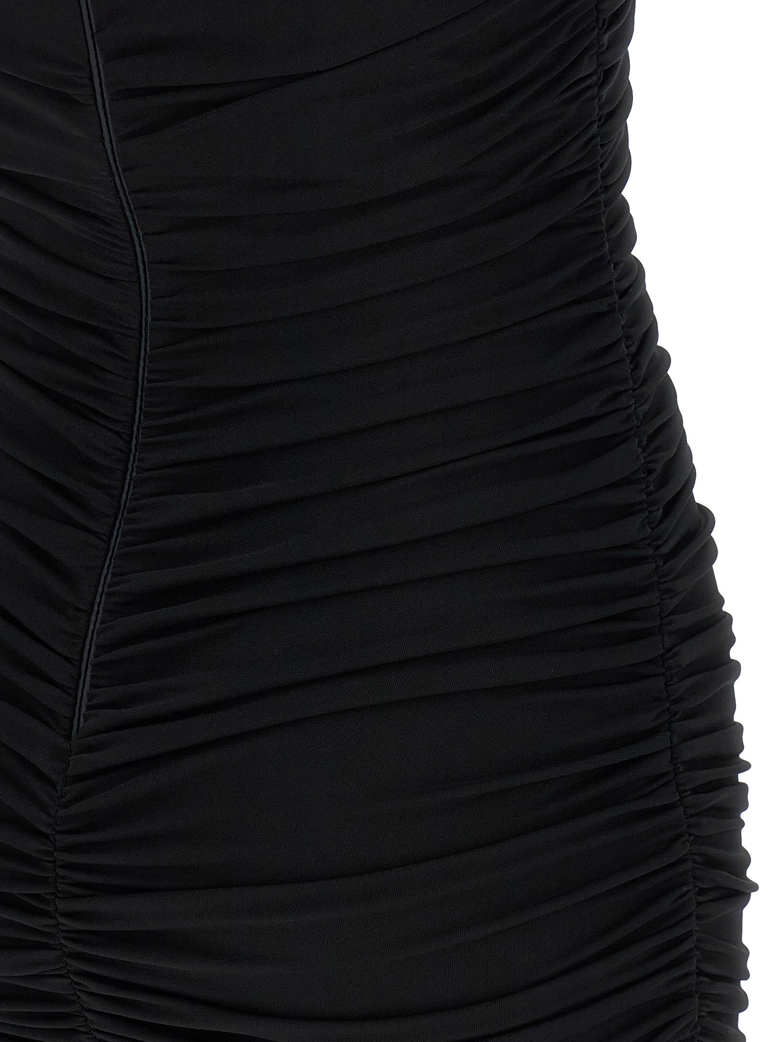 Elisabetta Franchi Black Viscose Short Dress