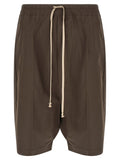 Rick Owens Brown Cotton Bermuda Shorts