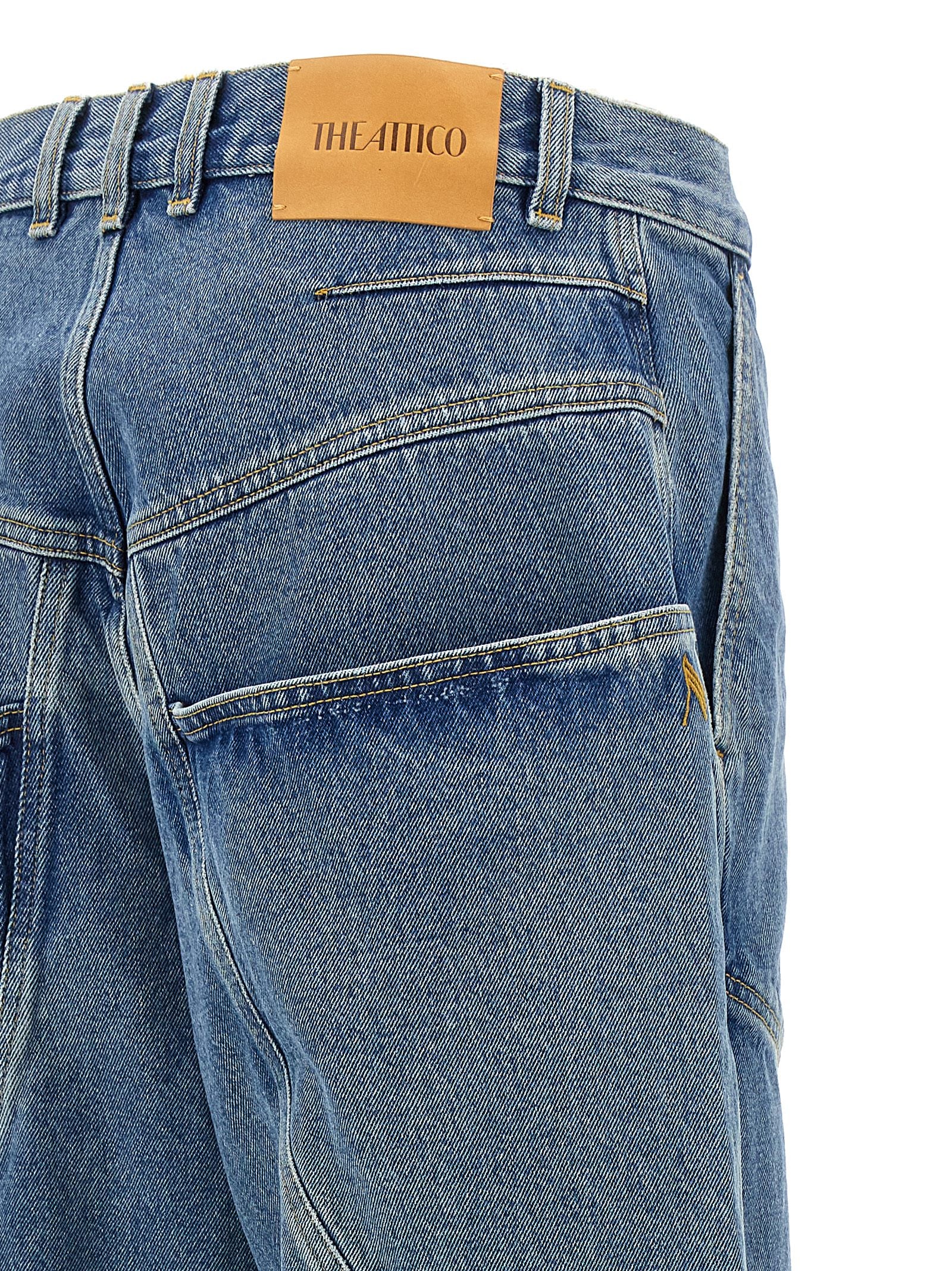 The Attico Blue Cotton Jeans Denim