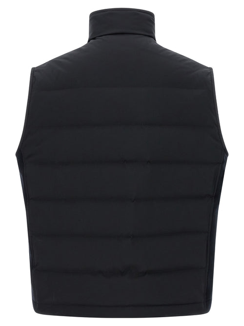 Brioni Ärmellose Jacke aus blauem Polyester