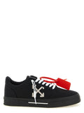 Off-White Bicolor Cotton Low Top Sneakers