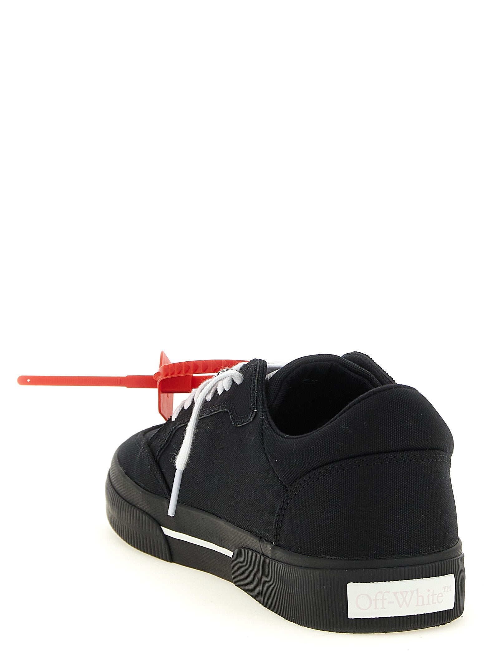 Off-White Bicolor Cotton Low Top Sneakers