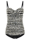 Dolce & Gabbana Silver Polyamide Bodysuit