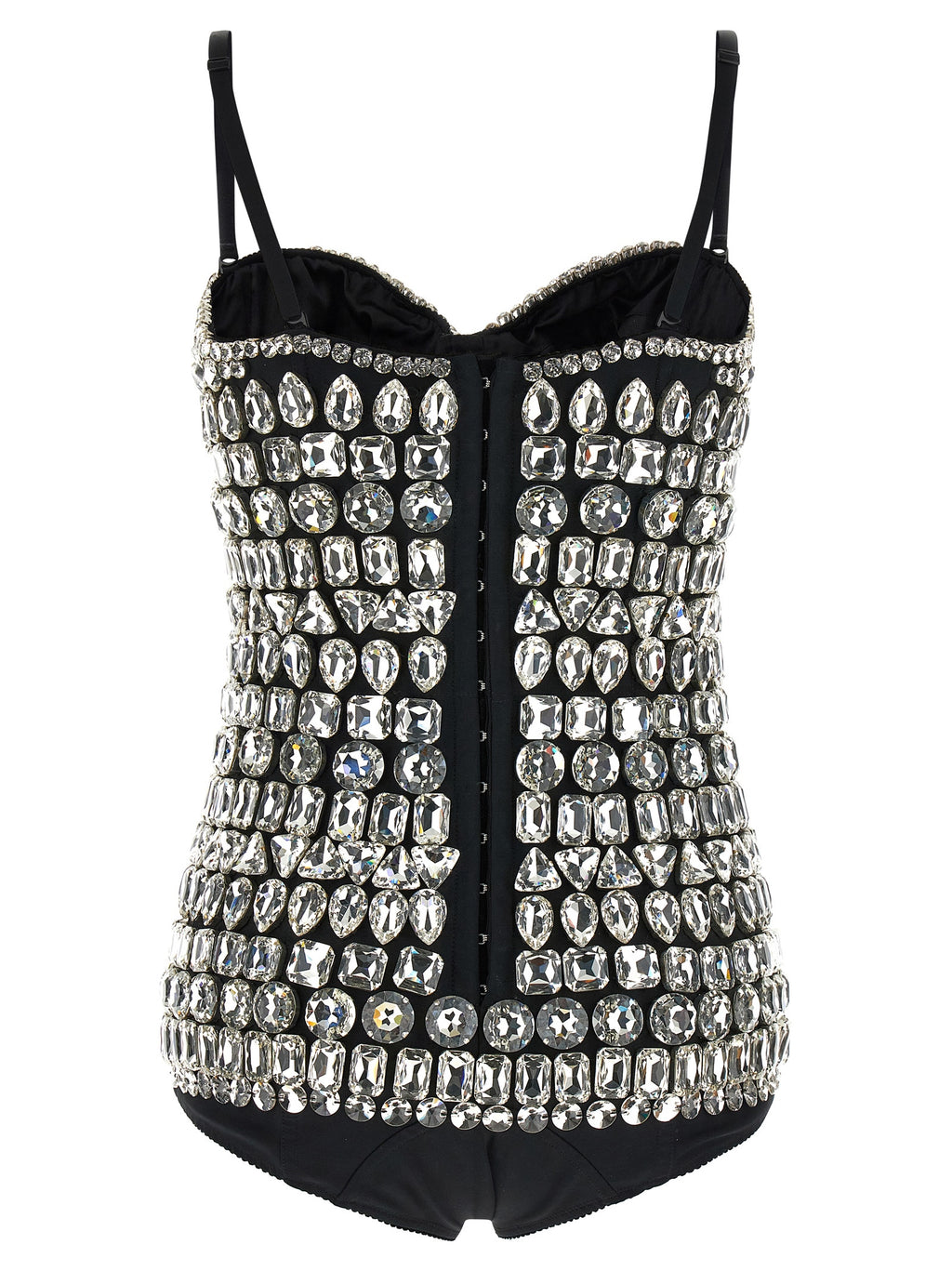 Dolce & Gabbana Silver Polyamide Bodysuit