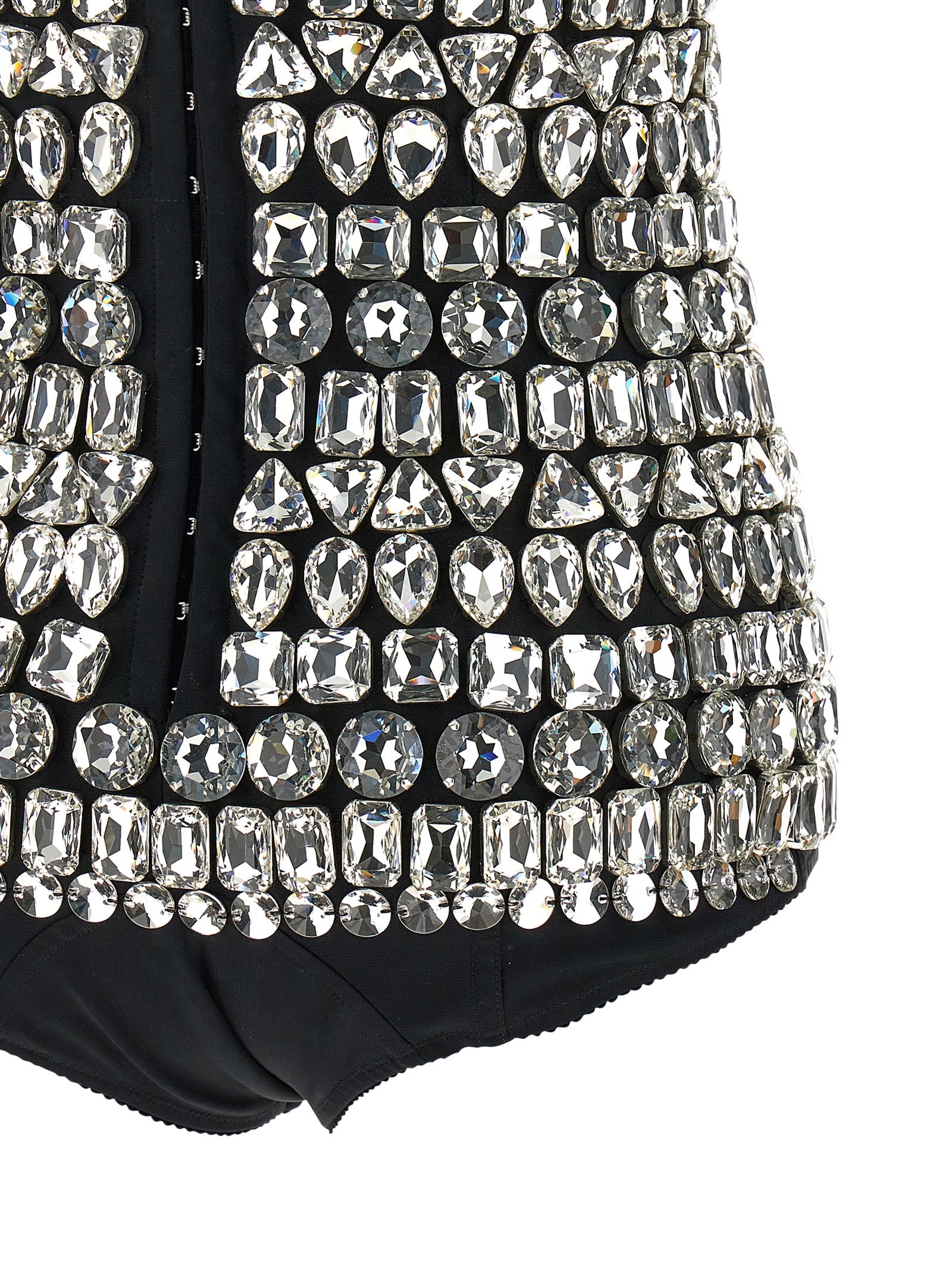 Dolce & Gabbana Silver Polyamide Bodysuit