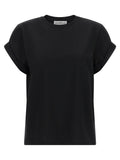 Victoria Beckham Black Cotton T-Shirt