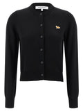 Maison Kitsuné Black Virgin Wool Cardigan