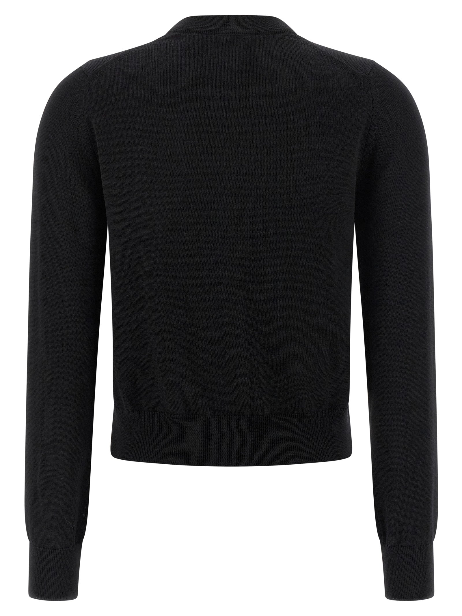 Maison Kitsuné Black Virgin Wool Cardigan