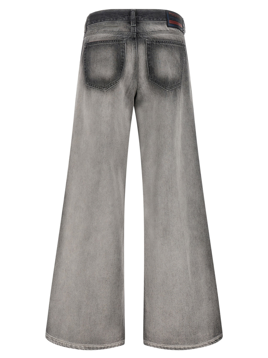 Diesel Gray Cotton Flared Jeans