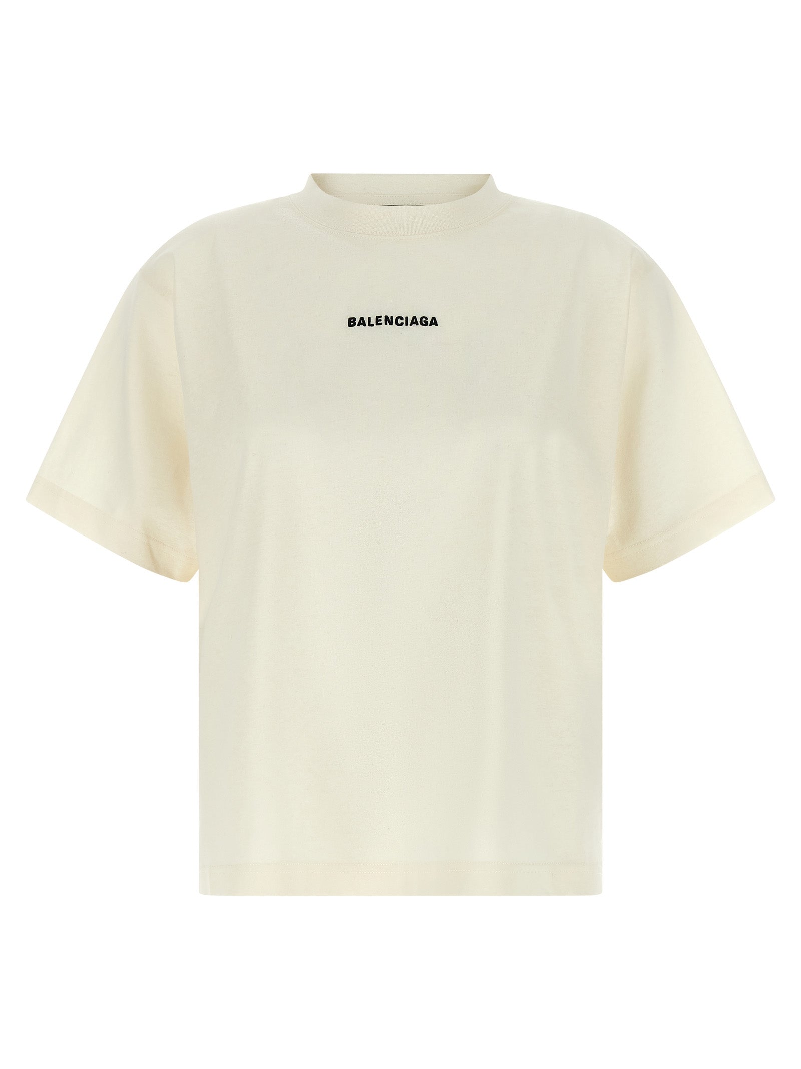 Balenciaga White Cotton T-Shirt