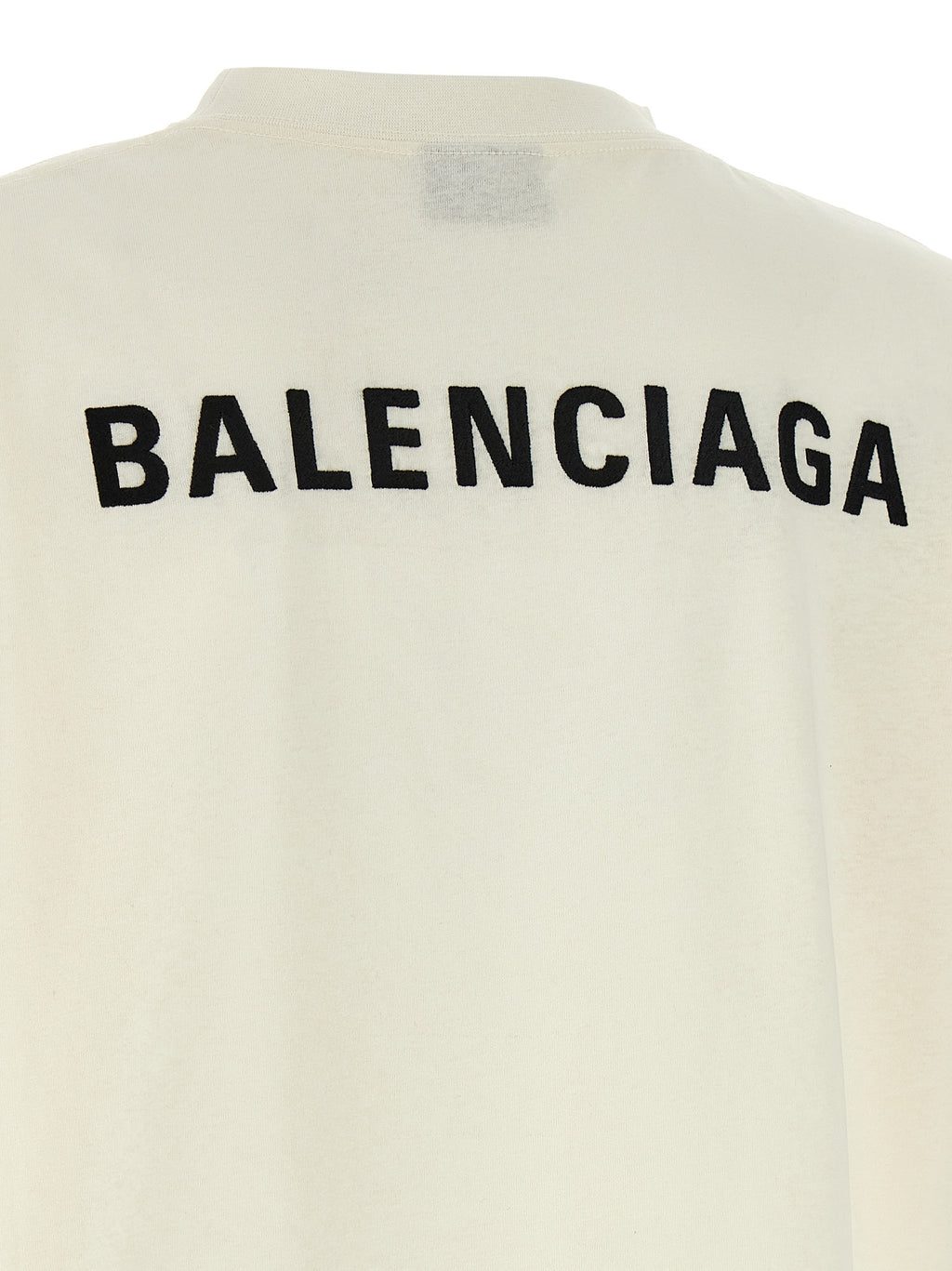 Balenciaga White Cotton T-Shirt