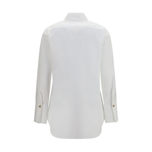 Balmain Weißes Baumwoll-Kleidhemd