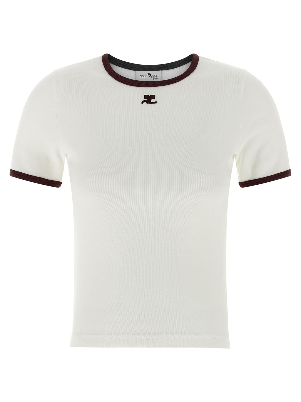 Courrèges White Cotton T-Shirt