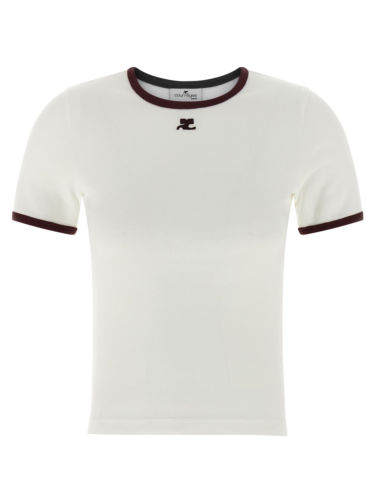 Courrèges White Cotton T-Shirt