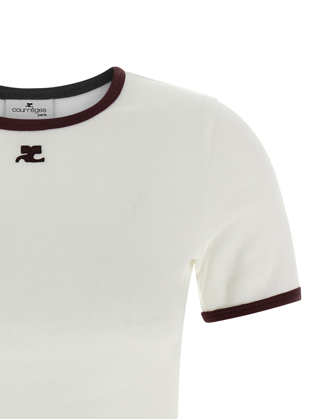 Courrèges White Cotton T-Shirt
