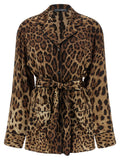 Dolce & Gabbana Brown Silk Blouse