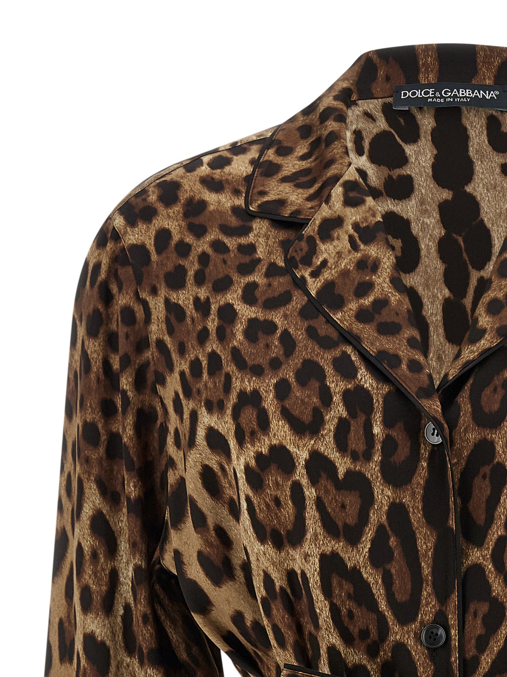 Dolce & Gabbana Brown Silk Blouse