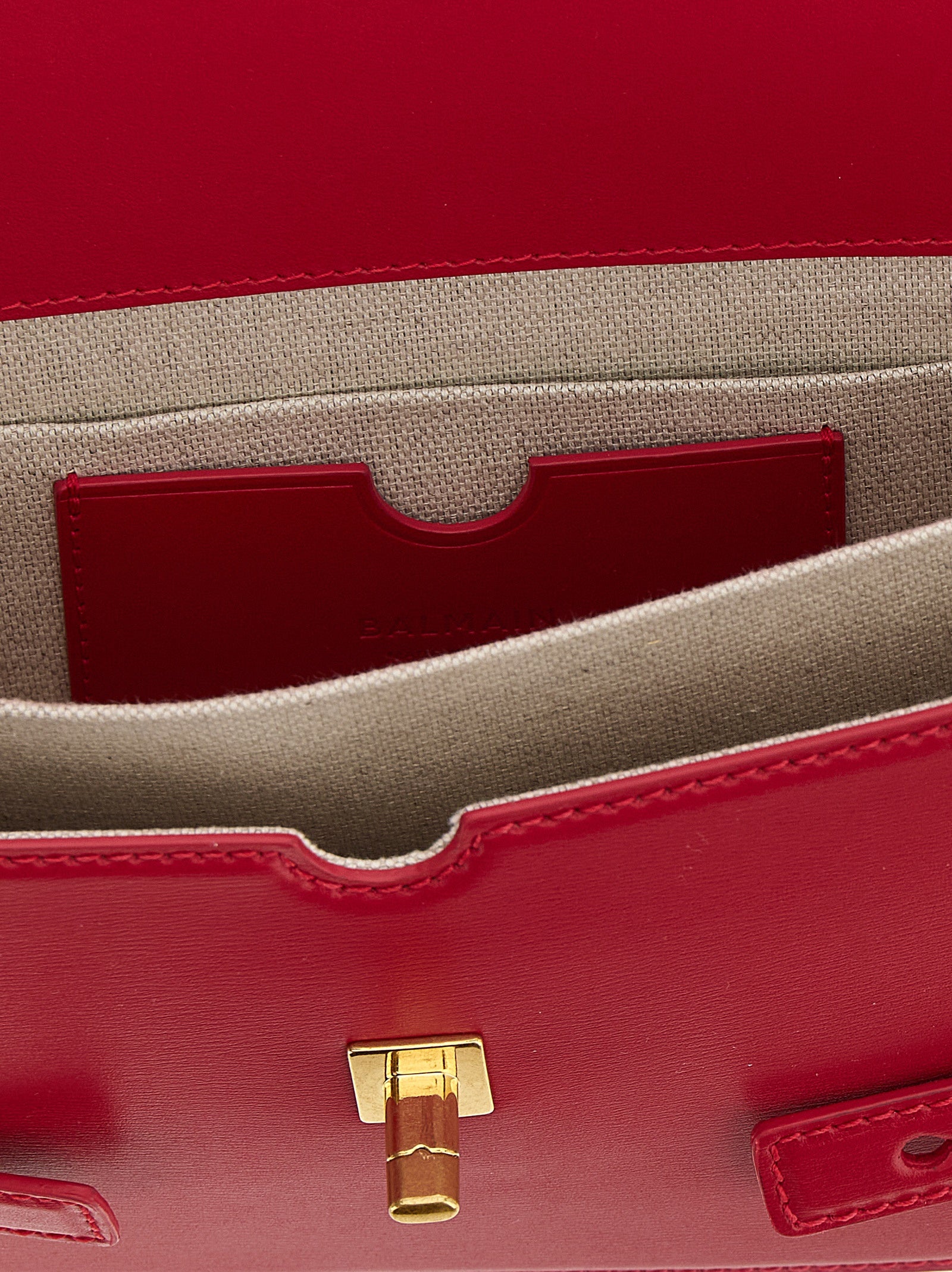 Balmain Fuchsia Calfskin Handbag