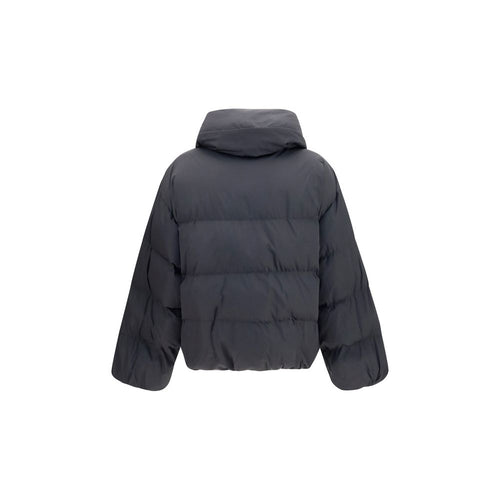 Balmain Schwarze Viskose-Mantel