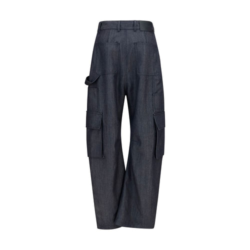 Balenciaga Blaue Woll-Oves-Aries-Cargohose