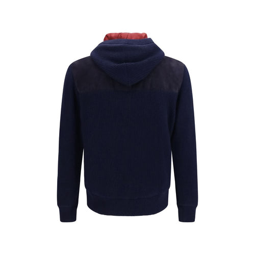 Brunello Cucinelli blaue Kalbslederjacke Bos Taurus