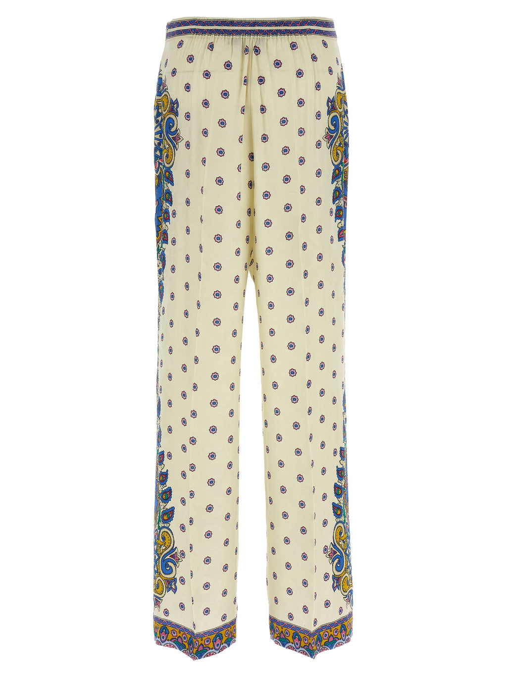 Etro White Viscose Casual Pants