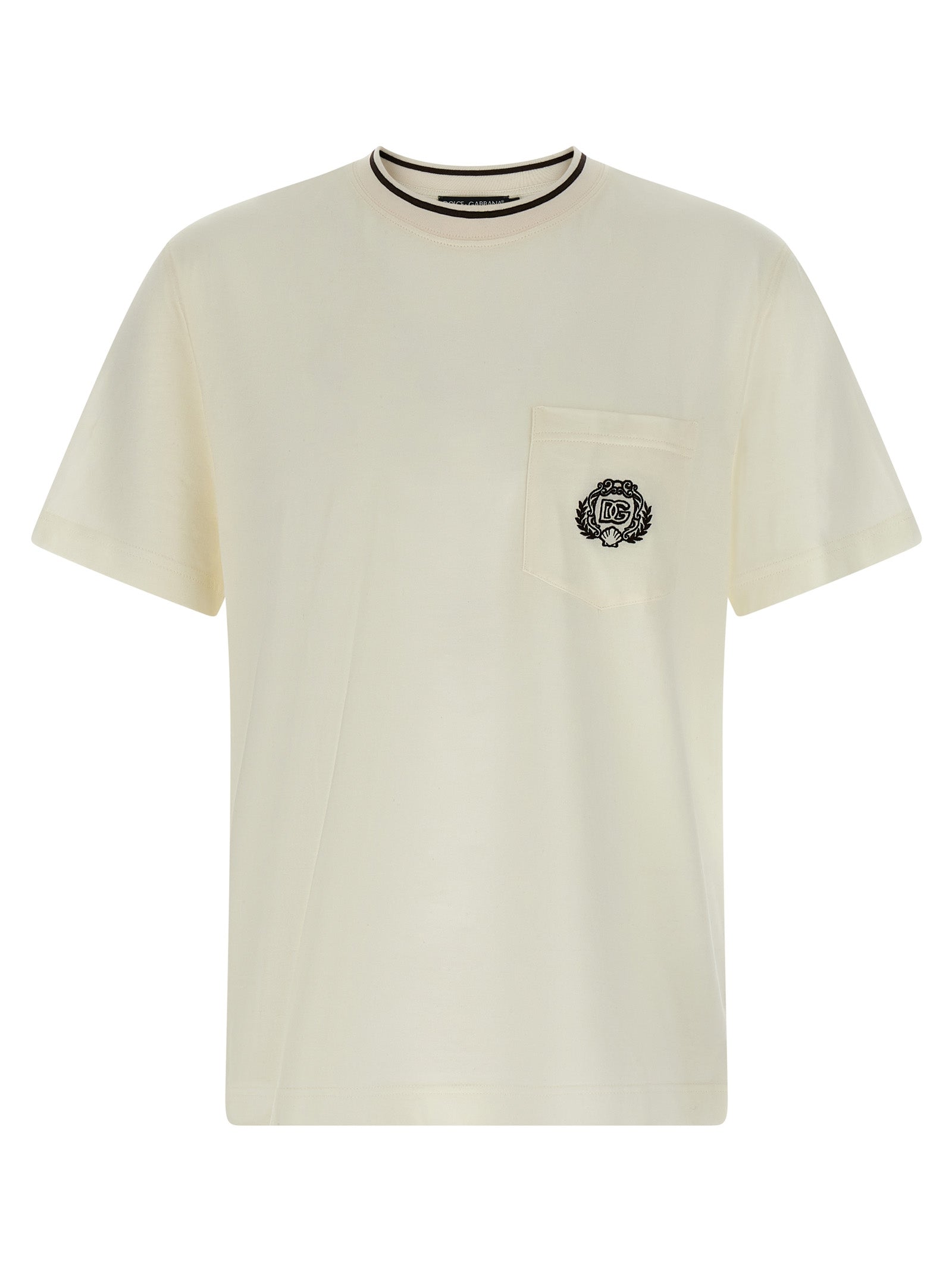Dolce & Gabbana White Cotton T-Shirt