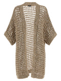 Peserico Beige Cotton Cardigan