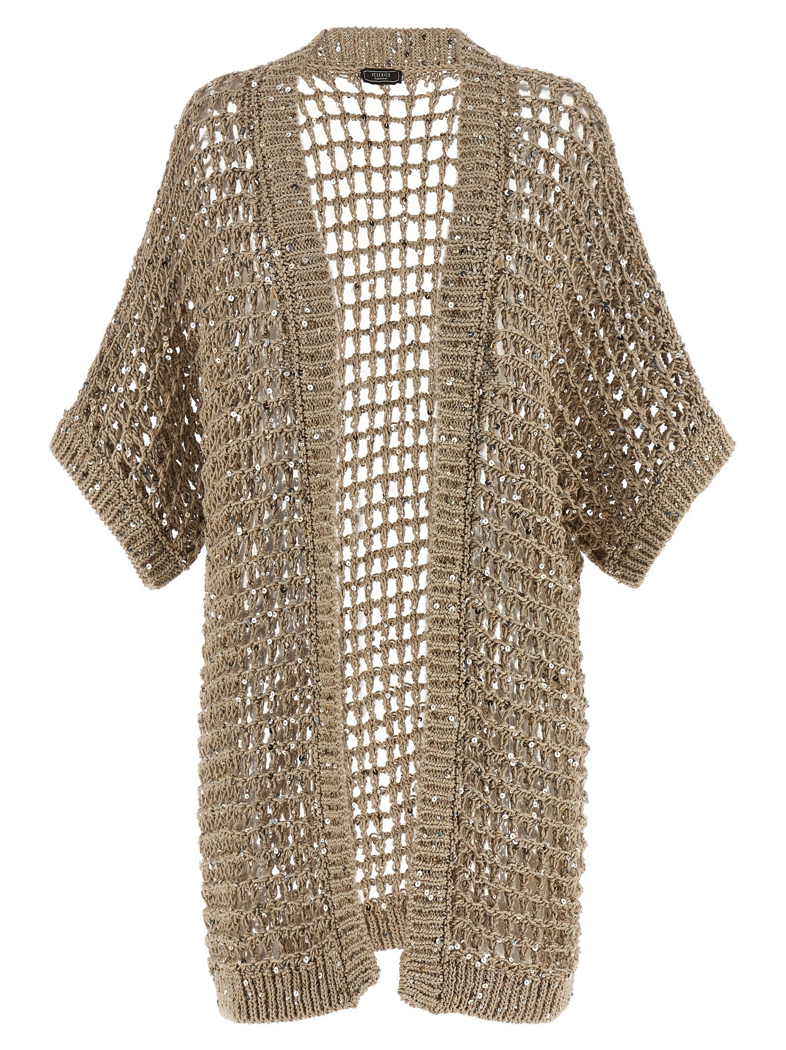 Peserico Beige Cotton Cardigan